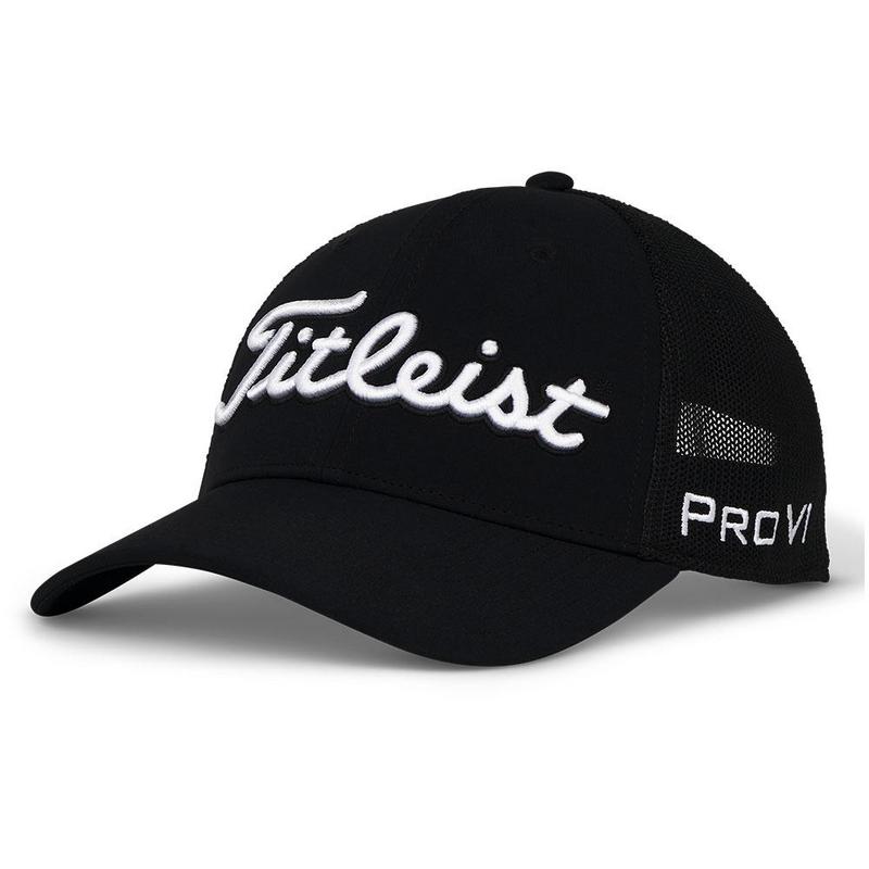 Titleist Tour Mesh Cap - Black/White