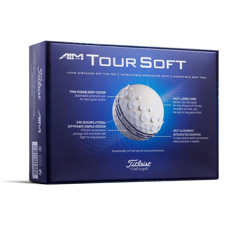 Titleist Tour Soft AIM 360 Golf Balls - White - main image