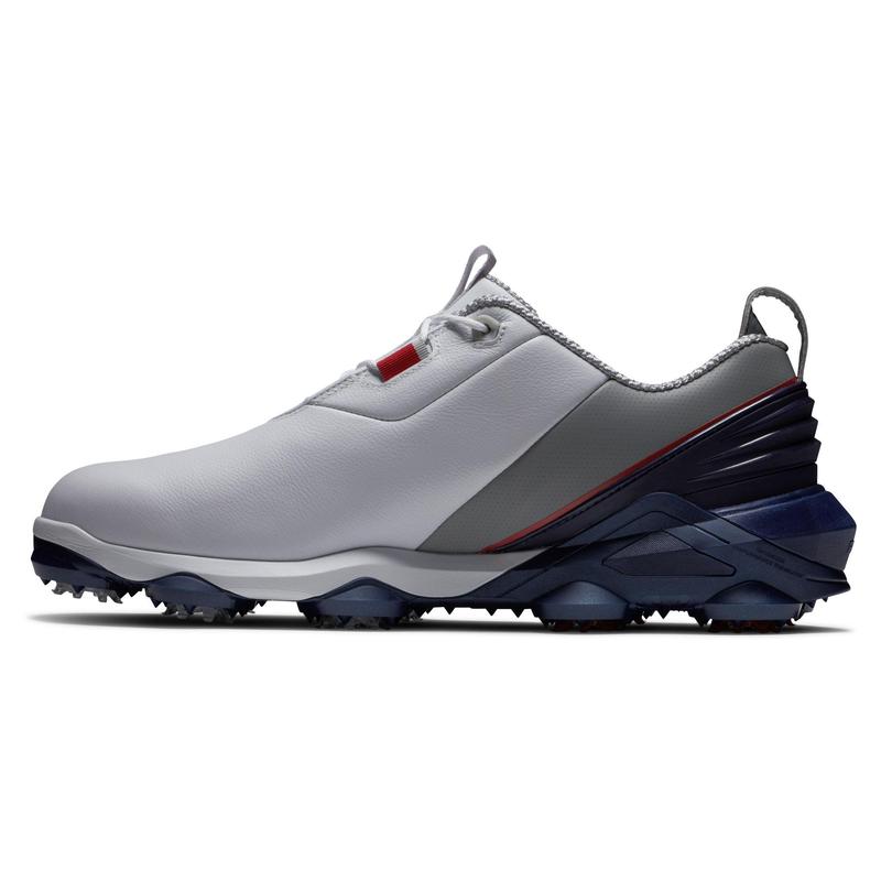 FootJoy Tour Alpha Golf Shoes - White/Navy/Grey - main image