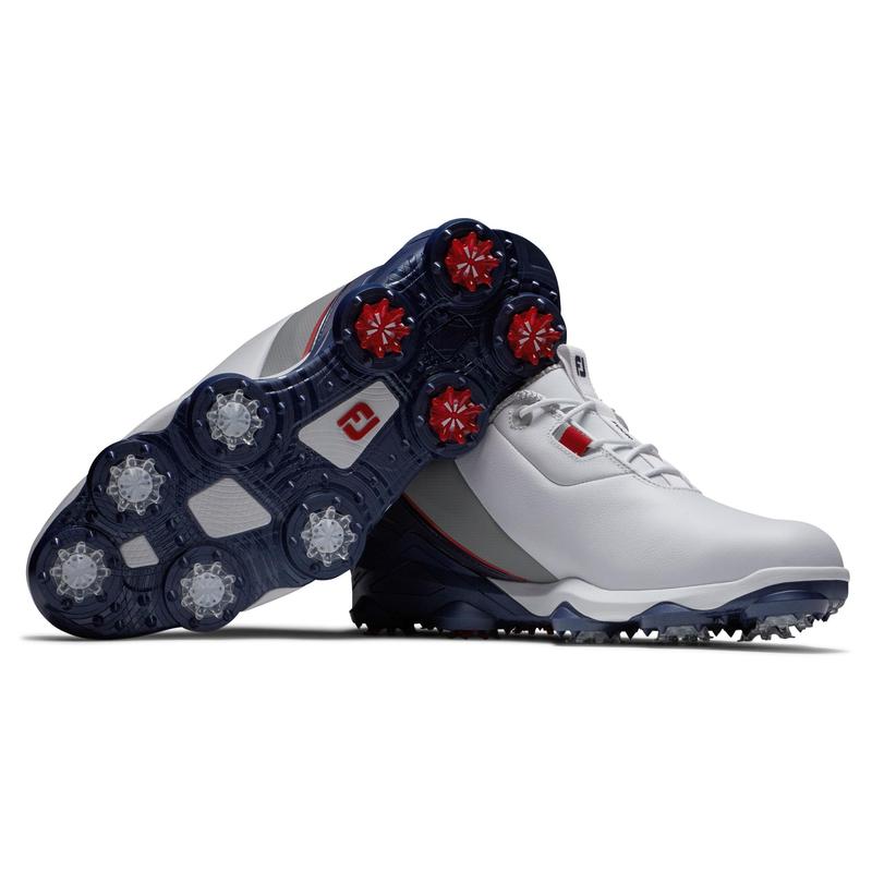 FootJoy Tour Alpha Golf Shoes - White/Navy/Grey - main image