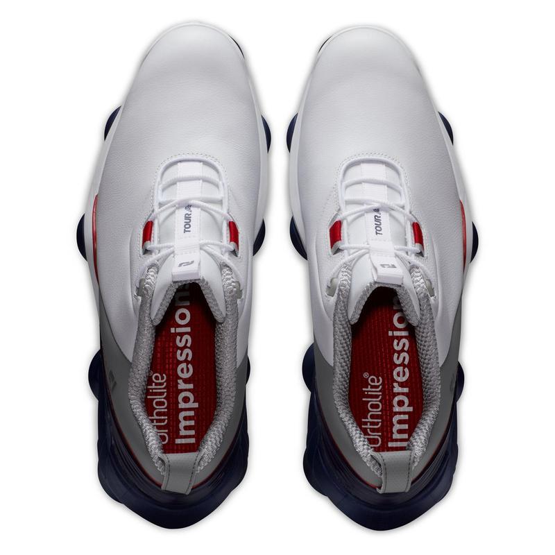 FootJoy Tour Alpha Golf Shoes - White/Navy/Grey - main image