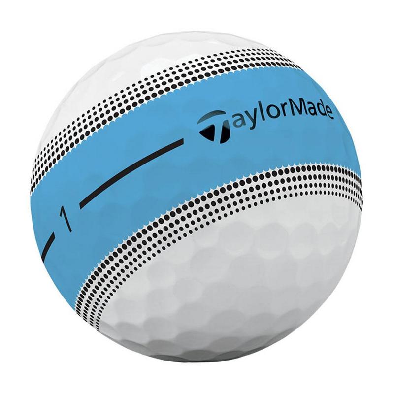 TaylorMade Tour Response Stripe Golf Balls - White/Blue - main image