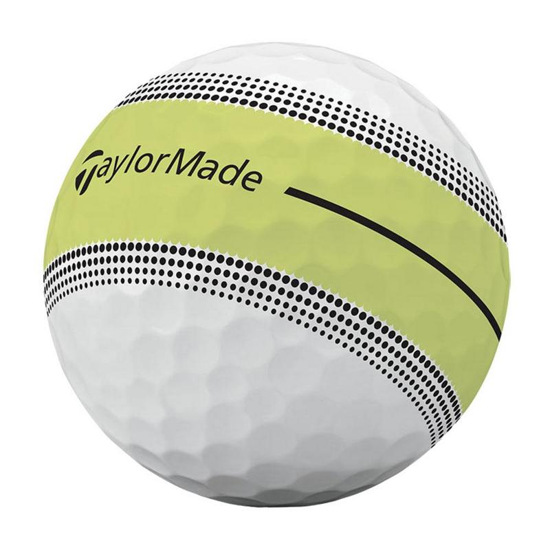 TaylorMade Tour Response Stripe Golf Balls - White/Yellow - main image
