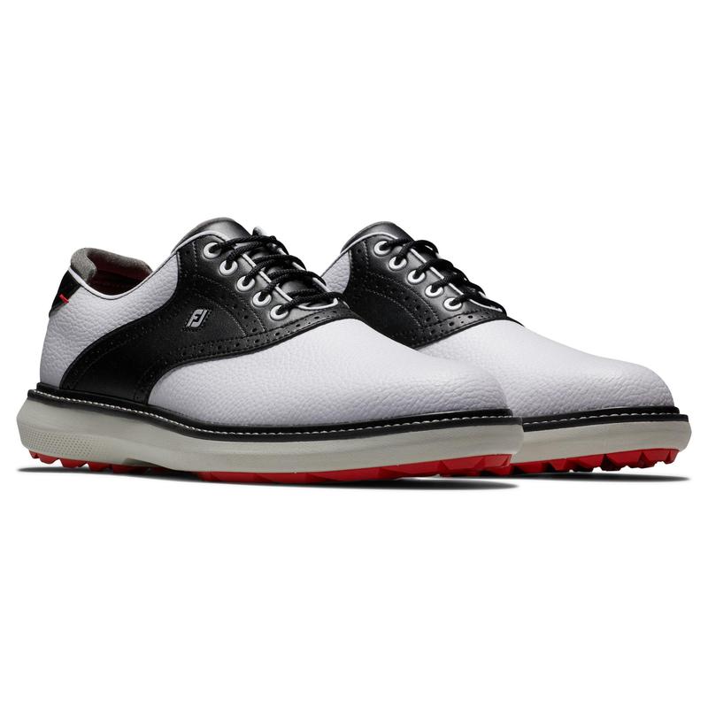 FootJoy Traditions Spikeless Golf Shoe - White/Black/Grey - main image