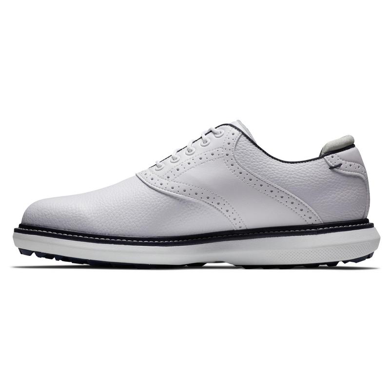 FootJoy Traditions Spikeless Golf Shoe - White/Navy - main image