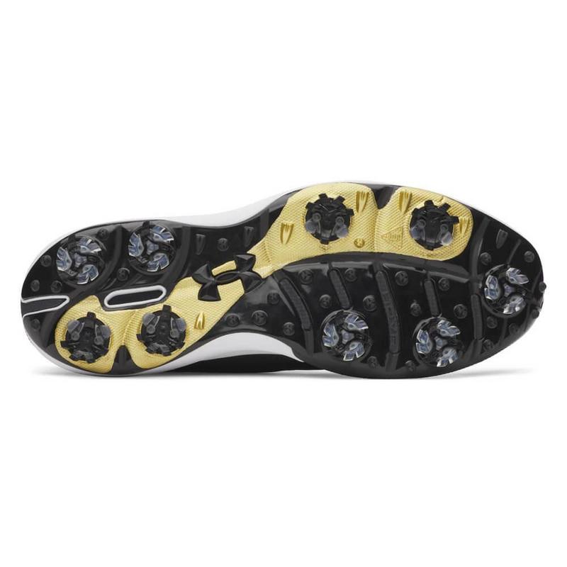 Under Armour UA Drive Pro Clone Golf Shoes - Black/Anthracite/Gold - main image