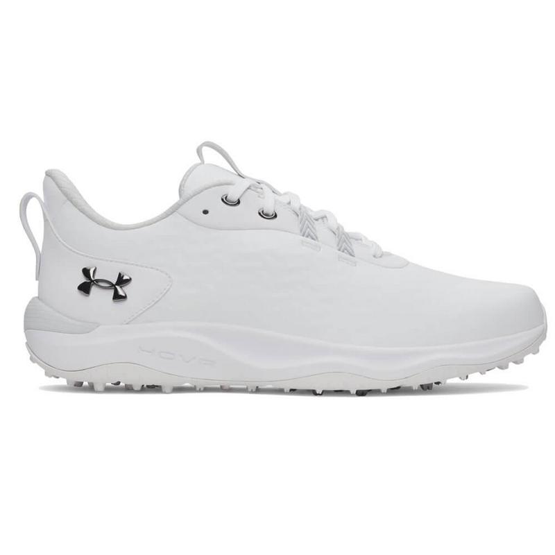 Under Armour Ua Drive Pro Clone Spikeless Golf Shoes - White/White/Silver