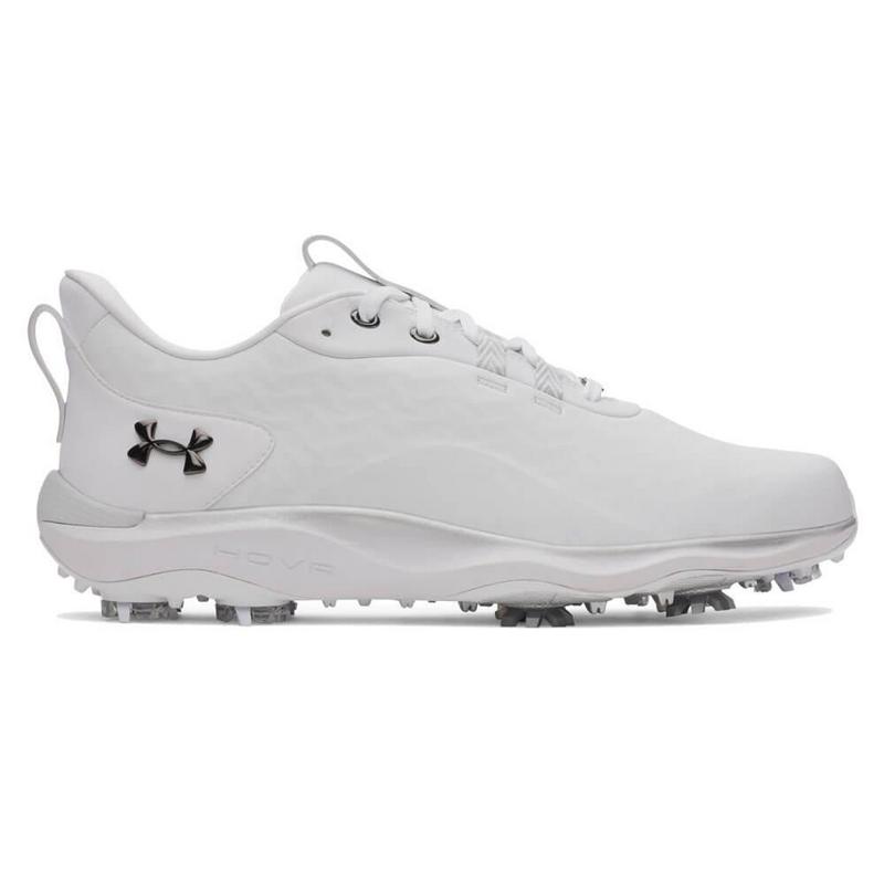 Under Armour Ua Drive Pro Clone Golf Shoes - White/White/Gun Metal