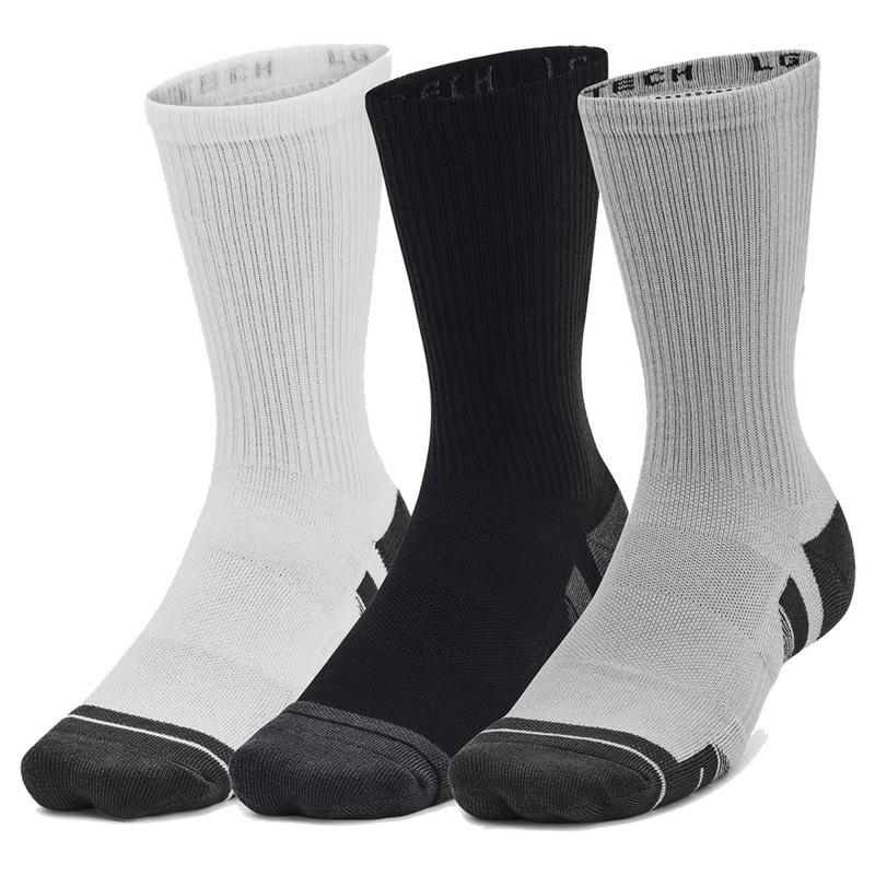 Under Armour Performance Tech Crew Socks 3-Pair Pack - Grey - main image