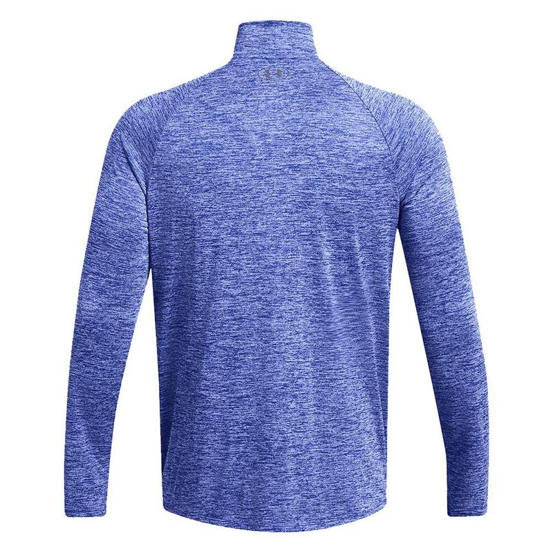 Under Armour Tech 2.0 Half Zip Long Sleeve Golf Top - Royal - main image