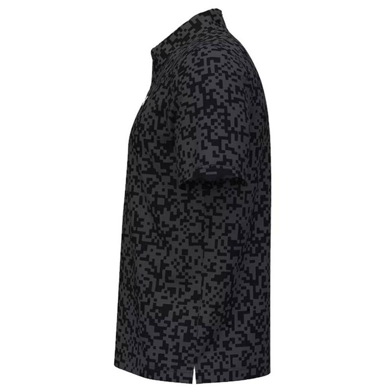 Under Armour Tee To Green Printed Golf Polo Shirt - Black/Castlerock/White - main image