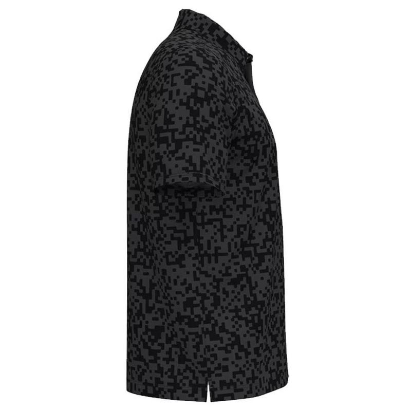 Under Armour Tee To Green Printed Golf Polo Shirt - Black/Castlerock/White - main image