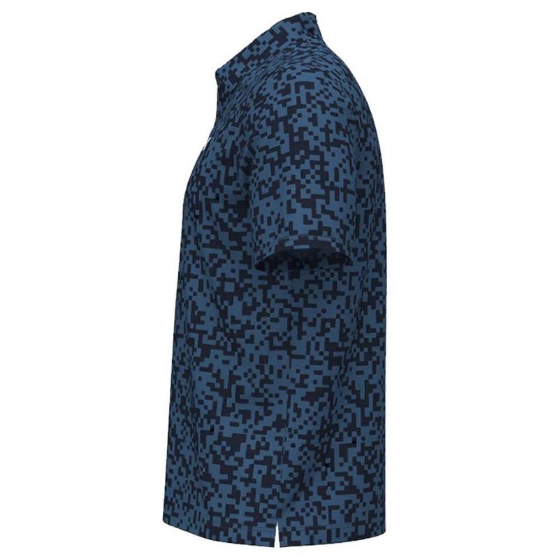 Under Armour Tee To Green Printed Golf Polo Shirt - Midnight Navy/Blue Atlantis/White - main image