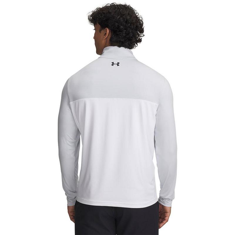 Under Armour Tee to Green Mens Quarter Zip Top - Halo Gray/White/Black - main image