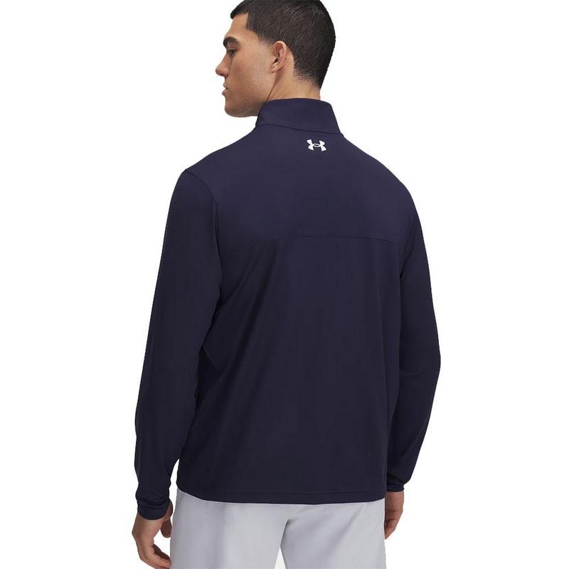Under Armour Tee to Green Mens Quarter Zip Top - Midnight Navy/White - main image