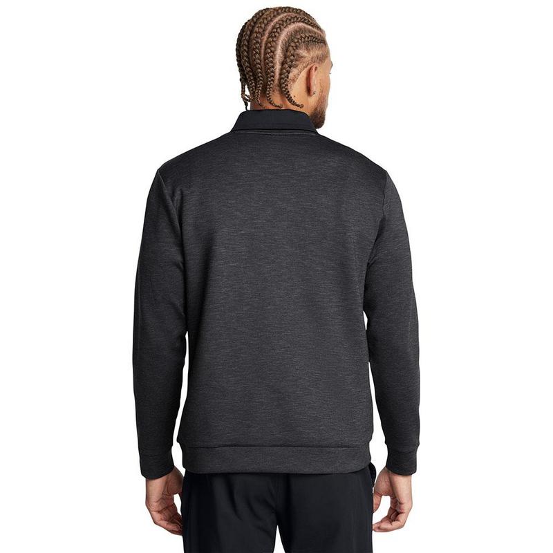 Under Armour UA Drive Midlayer Crew Golf Sweater - Black/Anthracite/Black - main image
