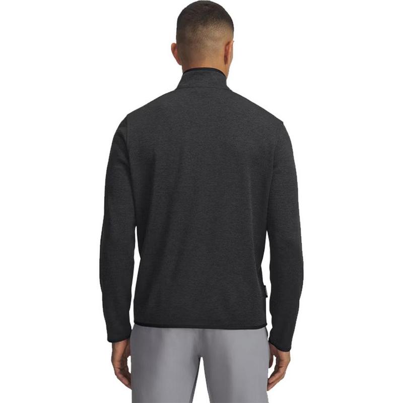 Under Armour UA Drive Midlayer SweaterFleece Golf Top - Black/Anthracite/Black - main image