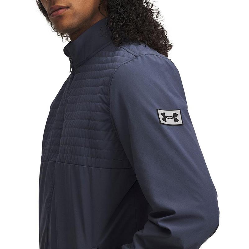 Under Armour UA Drive Pro Full-Zip Golf Top - Downpour Gray/Black - main image