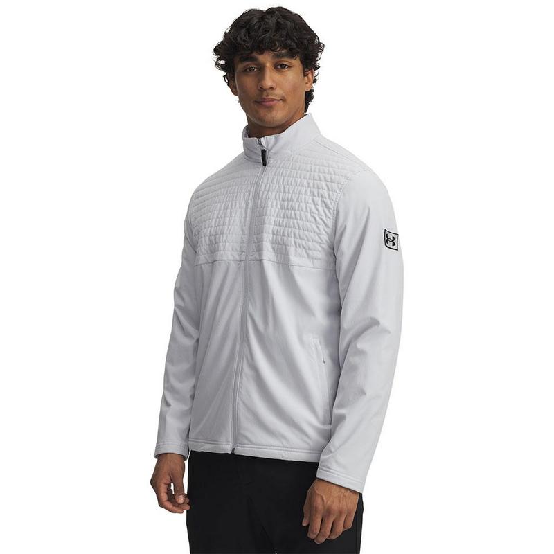 Under Armour UA Drive Pro Full Zip Golf Top Halo Gray / Black