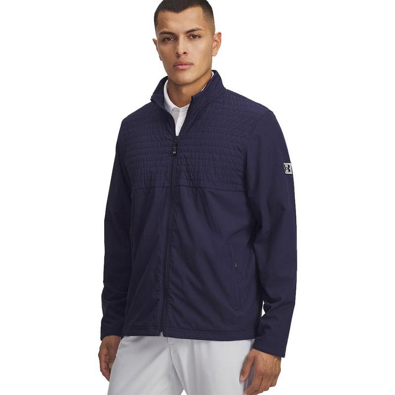 Under Armour UA Drive Pro Full-Zip Golf Top - Midnight Navy/Black - main image