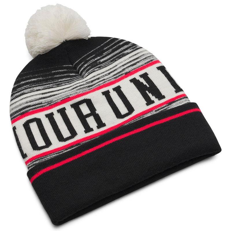 Under Armour UA Halftime Pom Pom Beanie Hat - Stone/Racer Red/Black - main image