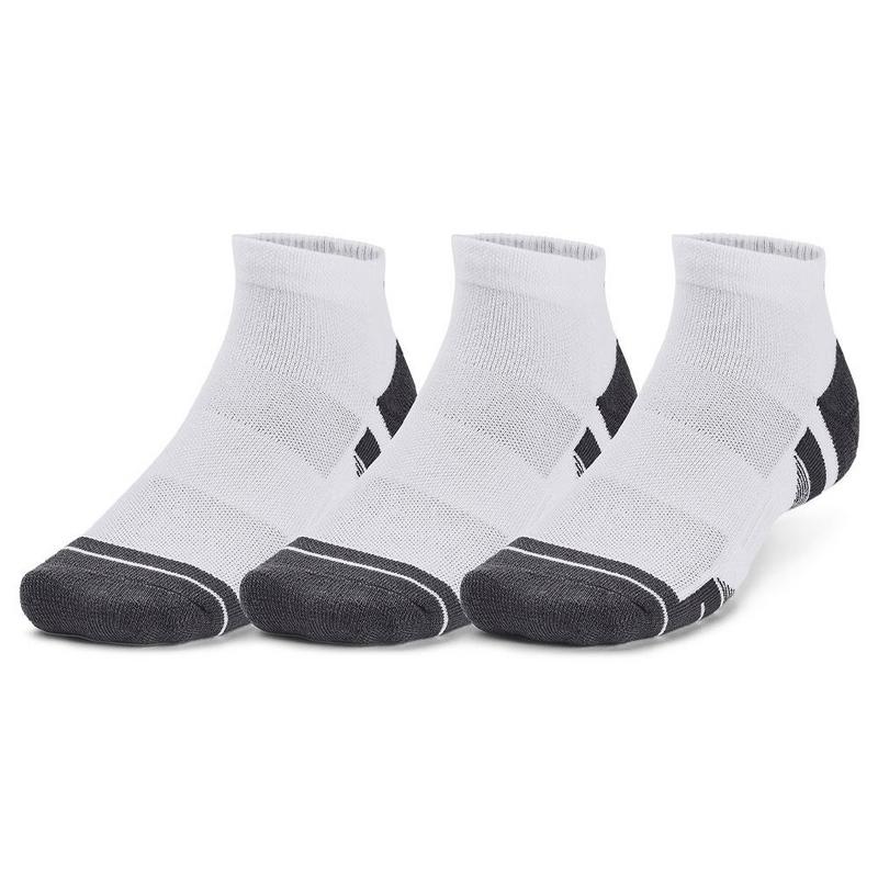 Under Armour UA Performance Tech Unisex 3-Pack Low Cut Socks - White/White/Jet Gray - main image
