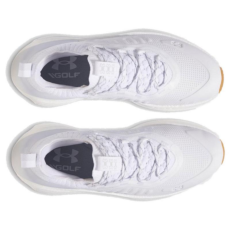 Under Armour UA Phantom Fore Golf Shoes - White/White/Halo Gray - main image