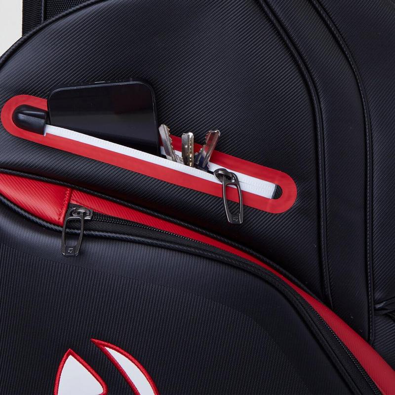 TaylorMade Deluxe Golf Cart Bag - Black/Red - main image