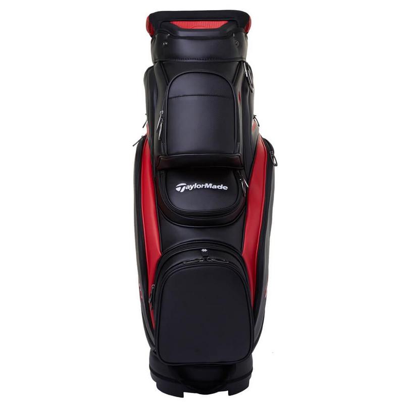 TaylorMade Deluxe Golf Cart Bag - Black/Red - main image