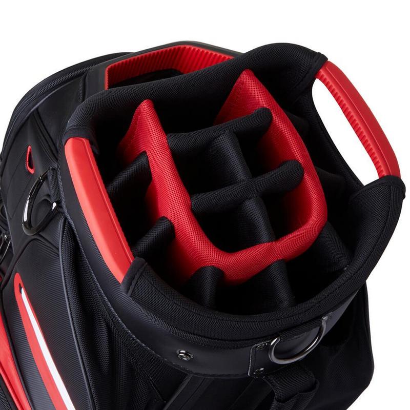 TaylorMade Deluxe Golf Cart Bag - Black/Red - main image