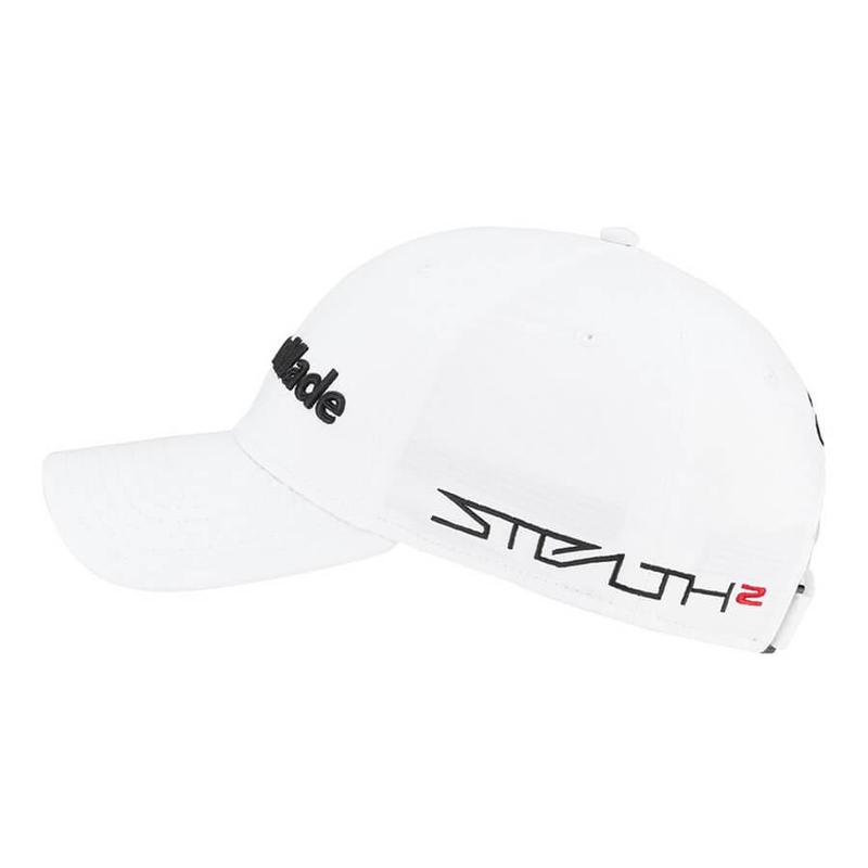 TaylorMade Tour Radar Stealth 2 Golf Cap White Click Golf
