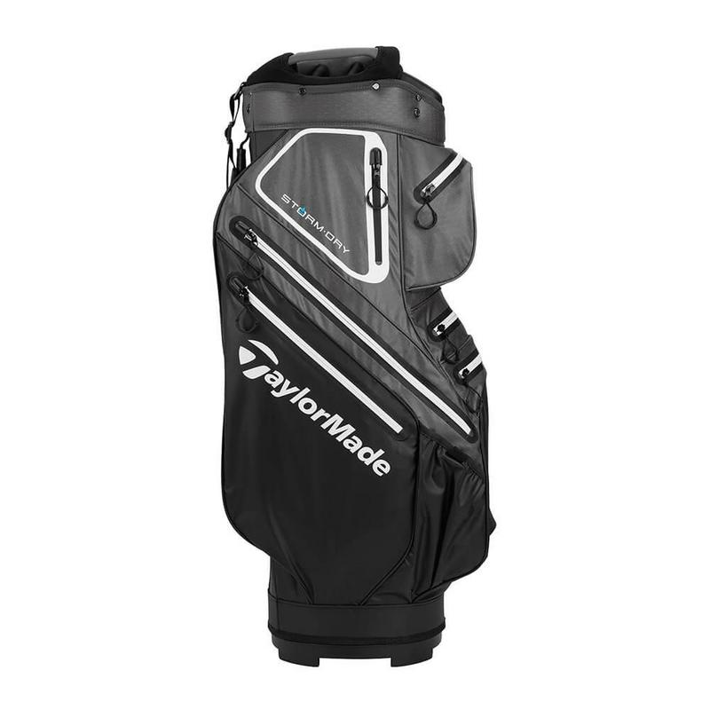 TaylorMade Storm Dry Waterproof Golf Cart Bag Black/Grey/White - main image