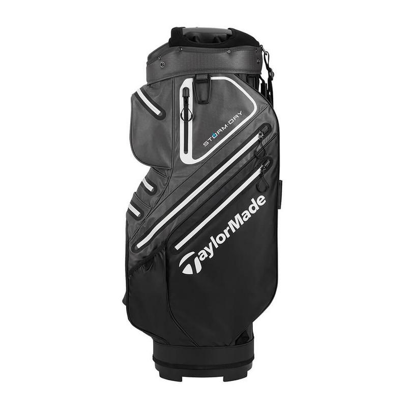 TaylorMade Storm Dry Waterproof Golf Cart Bag Black/Grey/White - main image