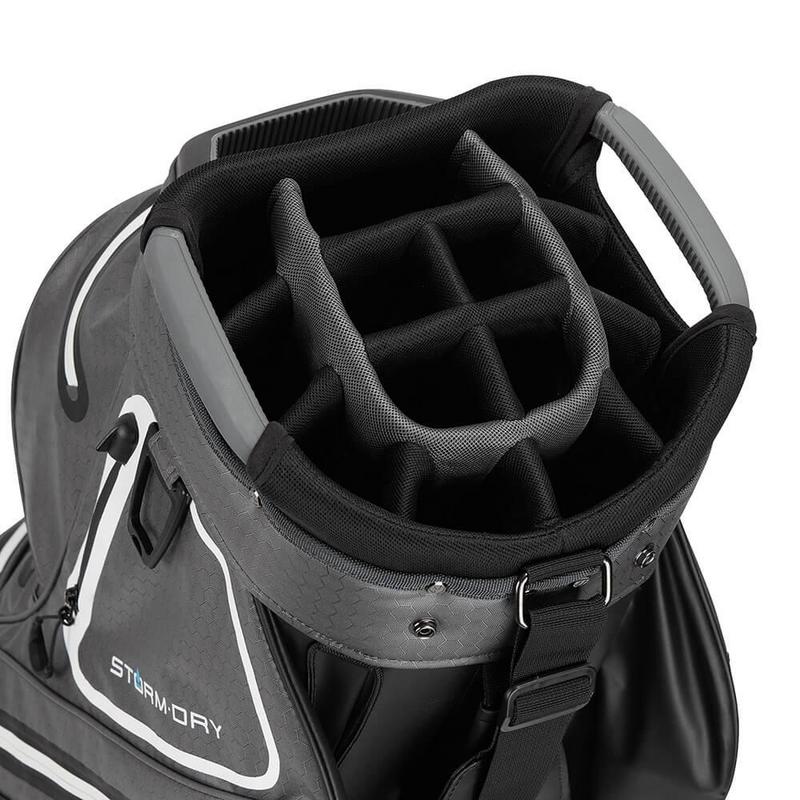TaylorMade Storm Dry Waterproof Golf Cart Bag Black/Grey/White - main image