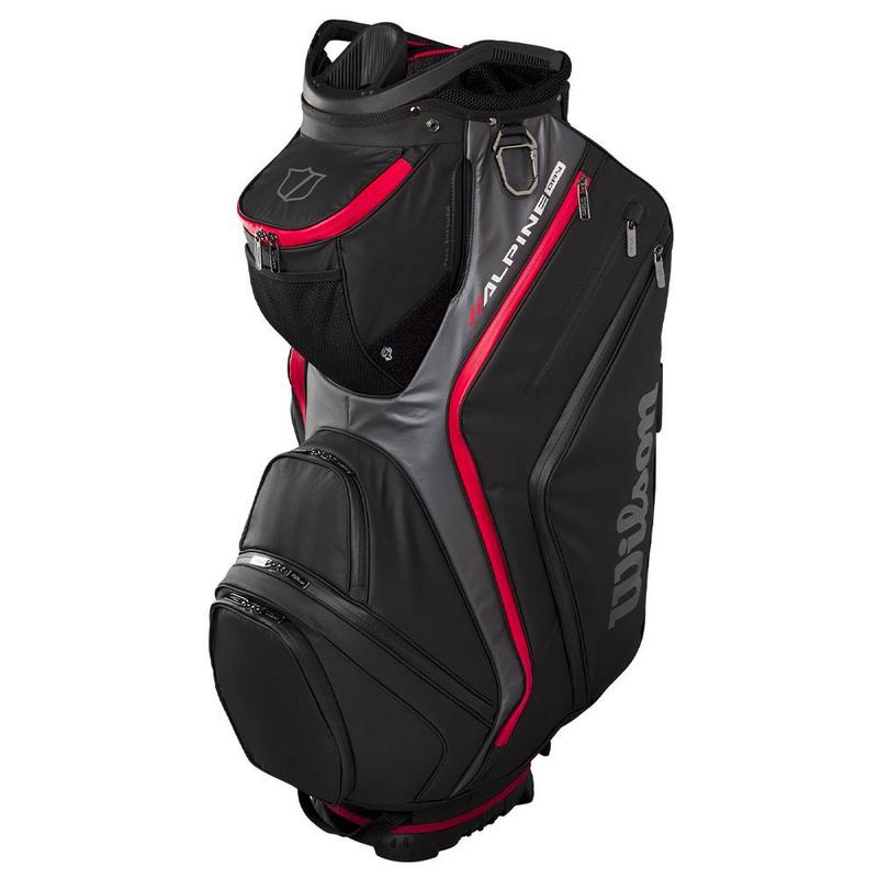 Wilson Alpine Dry Waterproof Golf Cart Bag - Black/Grey/Red - main image