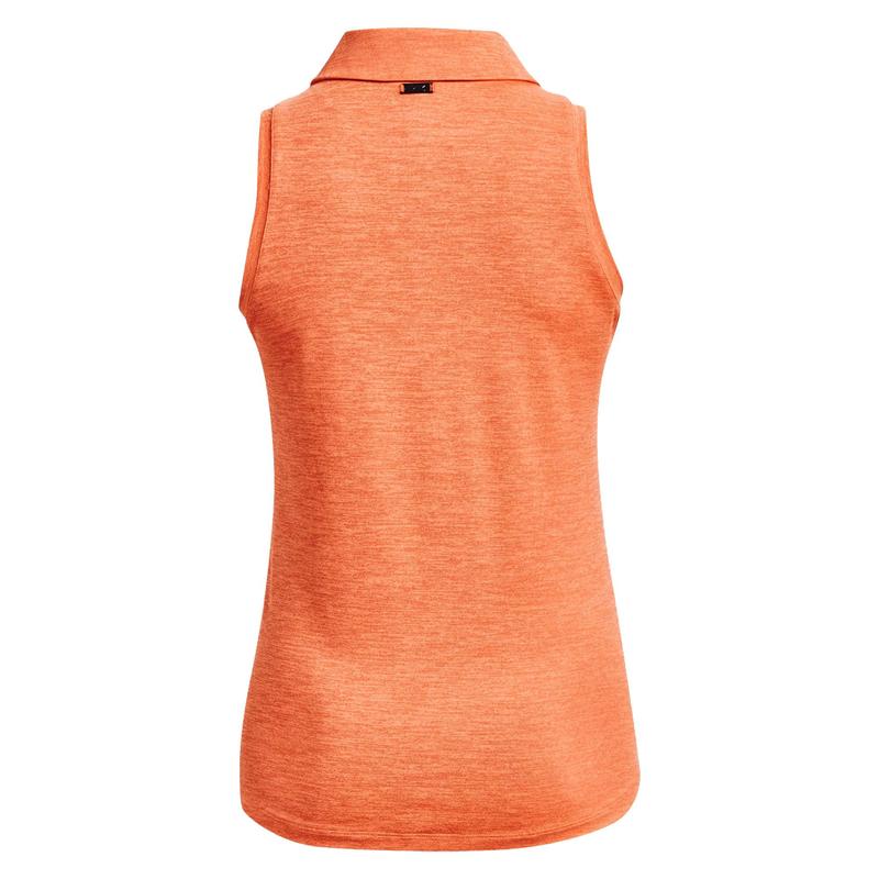 Under Armour Womens Playoff Sleeveless Golf Polo - Orange Blast - main image