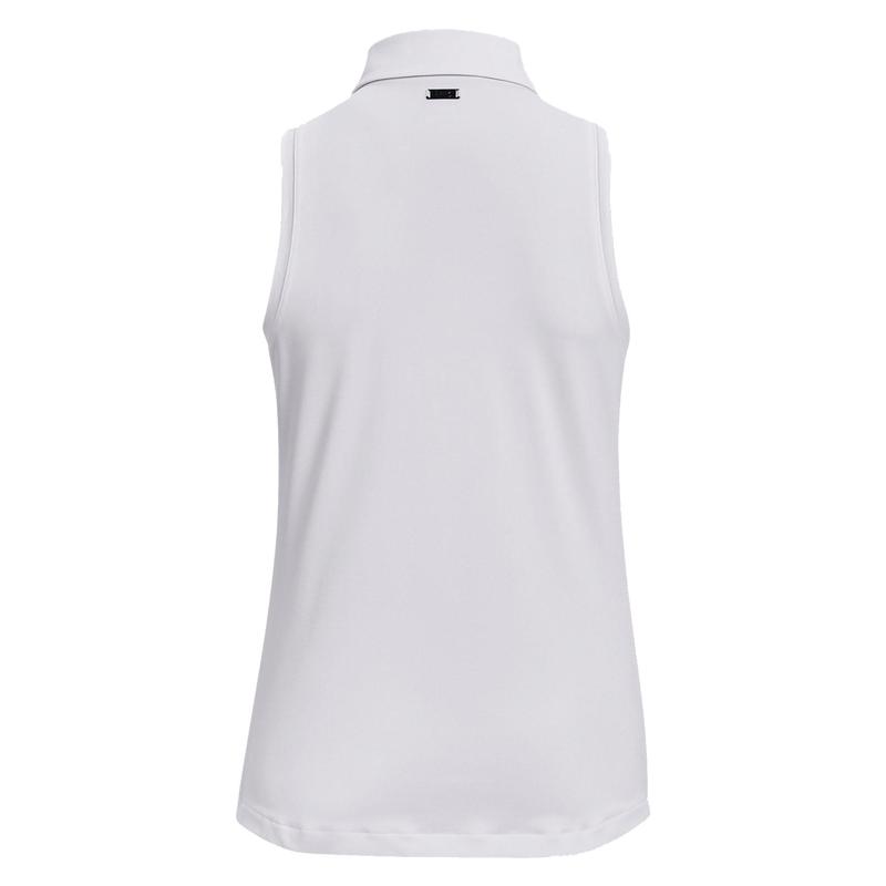 Under Armour Womens Playoff Sleeveless Golf Polo Shirt White