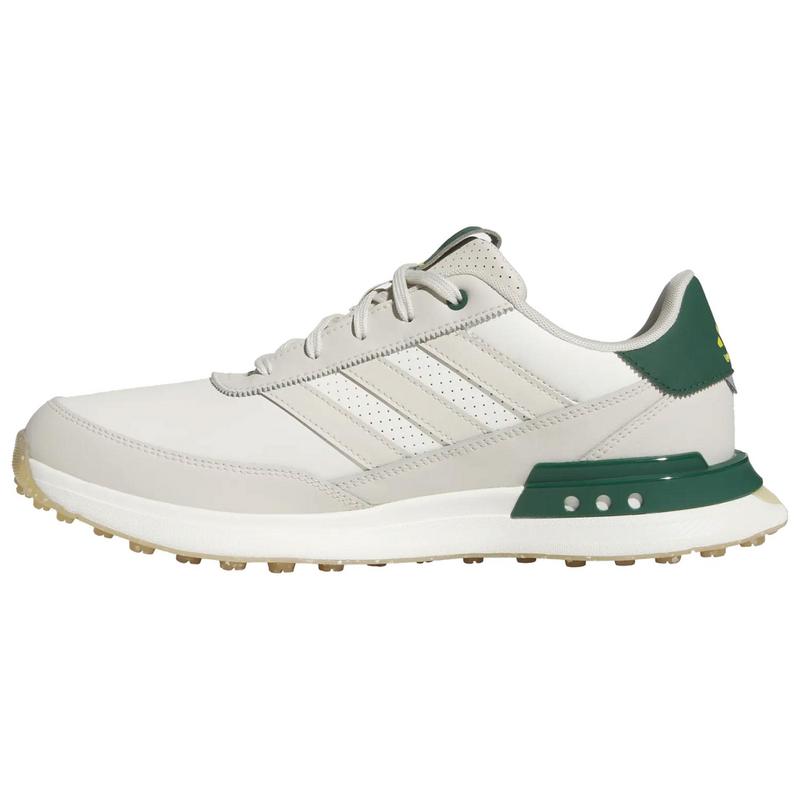 adidas S2G SL 24 Leather Golf Shoes - White/Aluminium/Green - main image