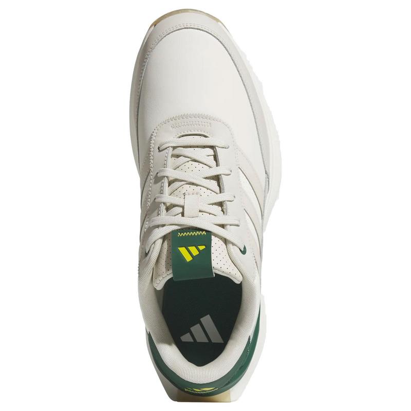 adidas S2G SL 24 Leather Golf Shoes - White/Aluminium/Green - main image