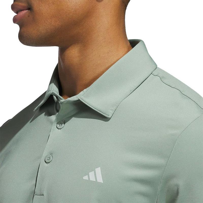 adidas Ultimate 365 Solid Golf Polo - Silver/Green - main image