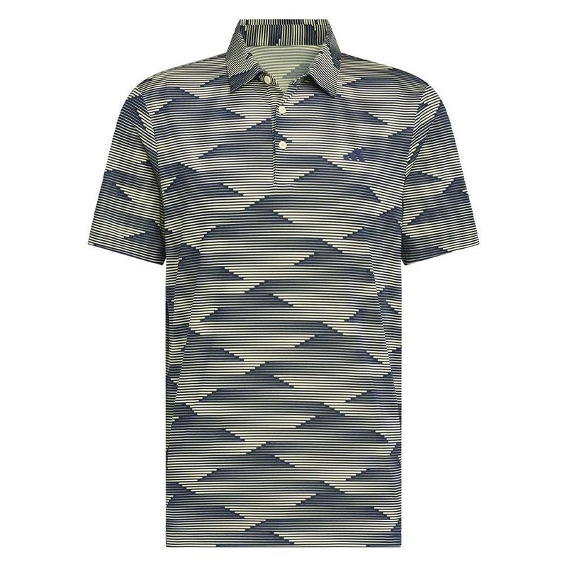 adidas Ultimate Performance Mens Polo Shirt - Collegiate Navy/Power Yellow - main image