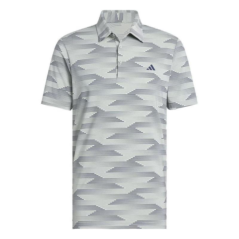 adidas Ultimate Performance Mens Polo Shirt - Wonder Silver/Collegiate Navy
