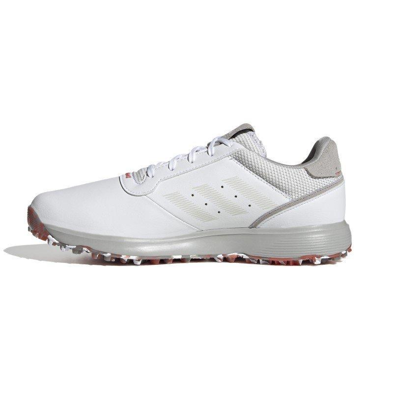 adidas S2G Spikeless Golf Shoes - White/Grey/Red - main image