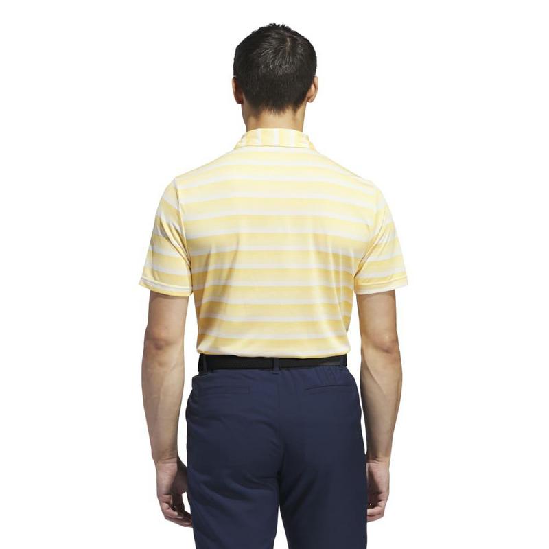 adidas 2 Colour Stripe Golf Polo - Semi Spark - main image