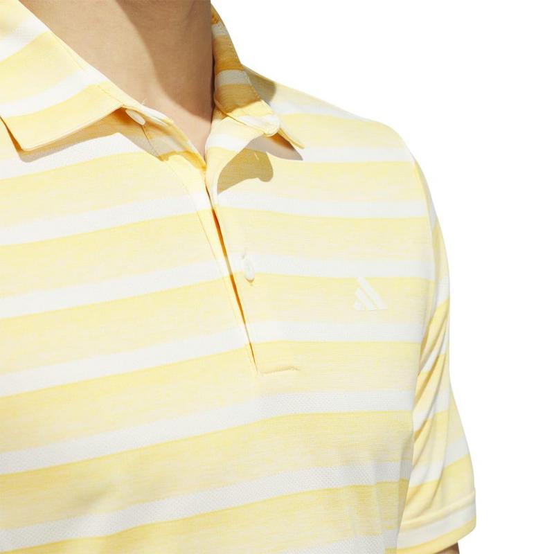 adidas 2 Colour Stripe Golf Polo - Semi Spark - main image