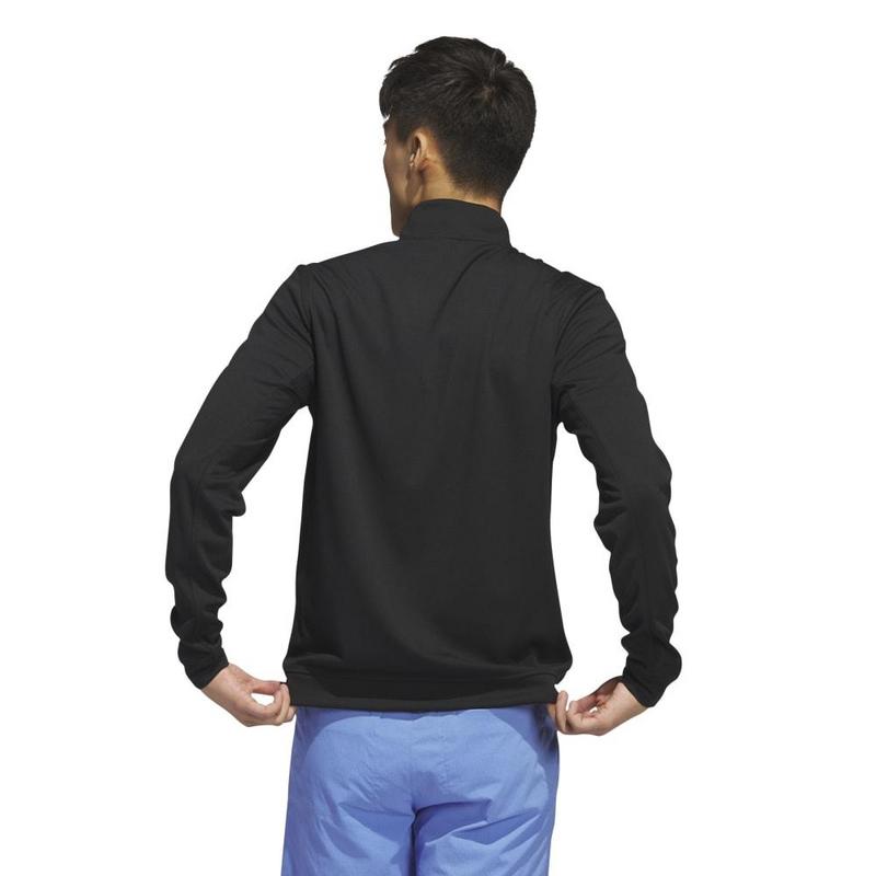 adidas Elevated 1/4 Zip Golf Sweater - Black - main image