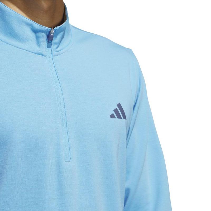 adidas Elevated 1/4 Zip Golf Sweater - Semi Blue Burst - main image