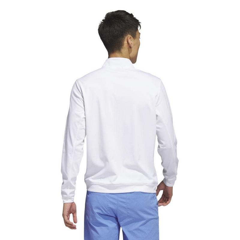 adidas Elevated 1/4 Zip Golf Sweater - White - main image