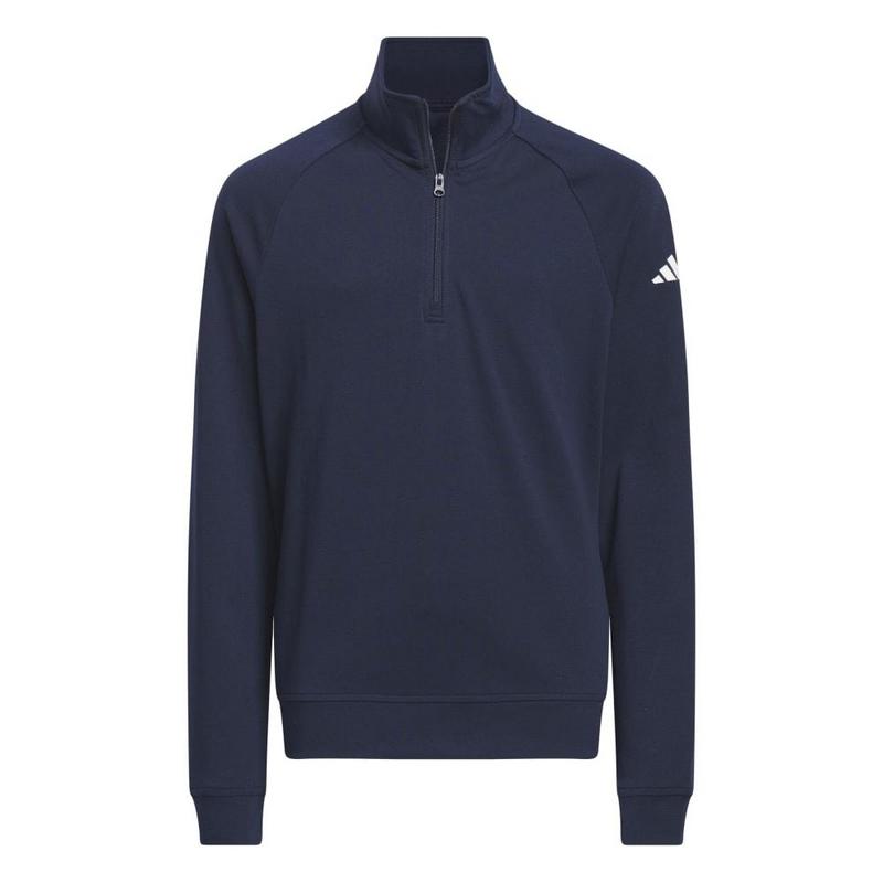 adidas Junior 1/4 Zip Golf Sweater - Navy - main image