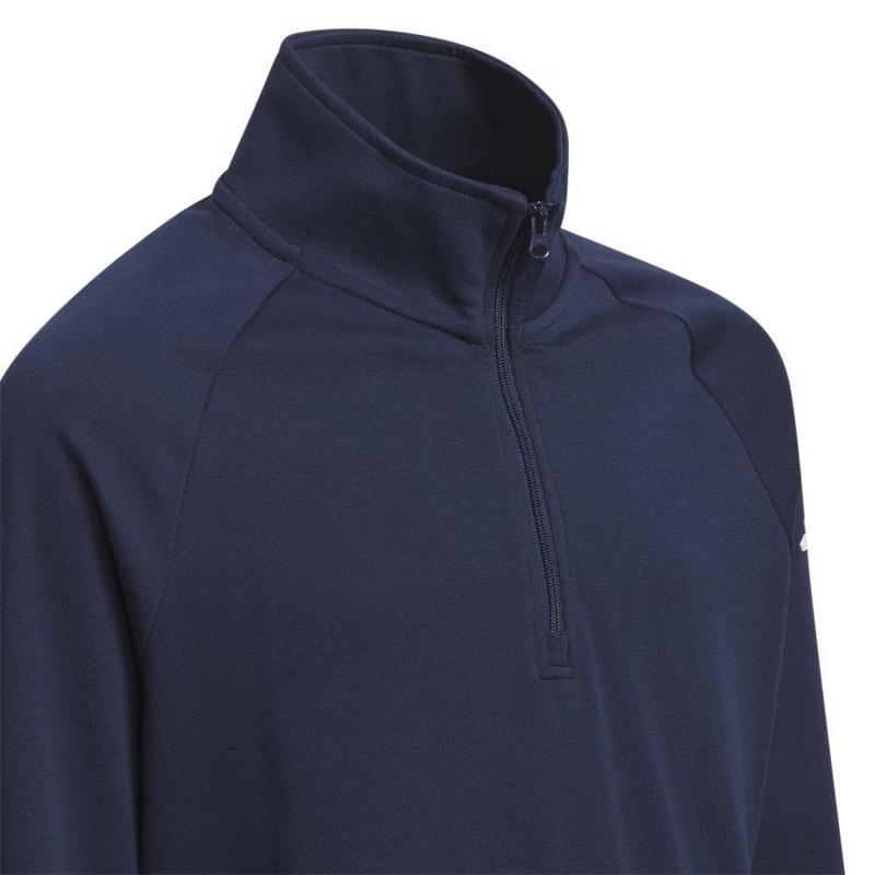 adidas Junior 1/4 Zip Golf Sweater - Navy - main image